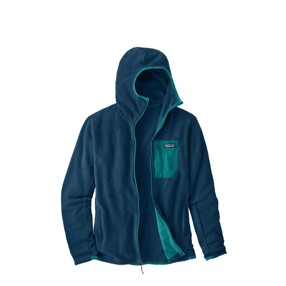 Patagonia R1 Air FullZip Hoody Men's in Lagom Blue